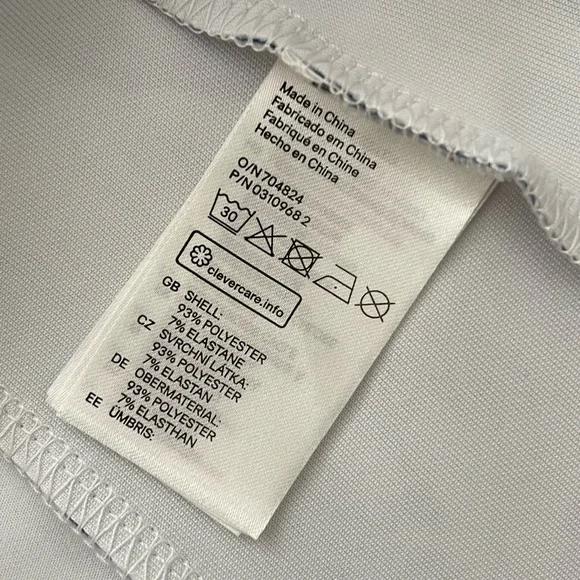 NWOT H&M Womens Blue Asymmetrical Hem Zipper Back Sleeveless Peplum Top - Picture 4 of 4